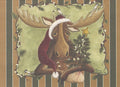 6 Notecards & Envelopes Set - Lazy Christmas Moose