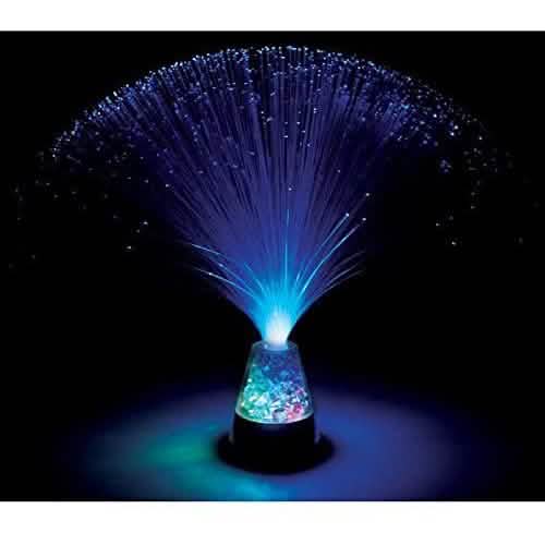 Ice Fiber Optic Light with Color-changing Crystal Base