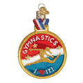 Gymnastics Glass Ornament
