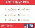 Unfinished Wood Welcome Cutout up to 48" Wide - Home Decor DIY