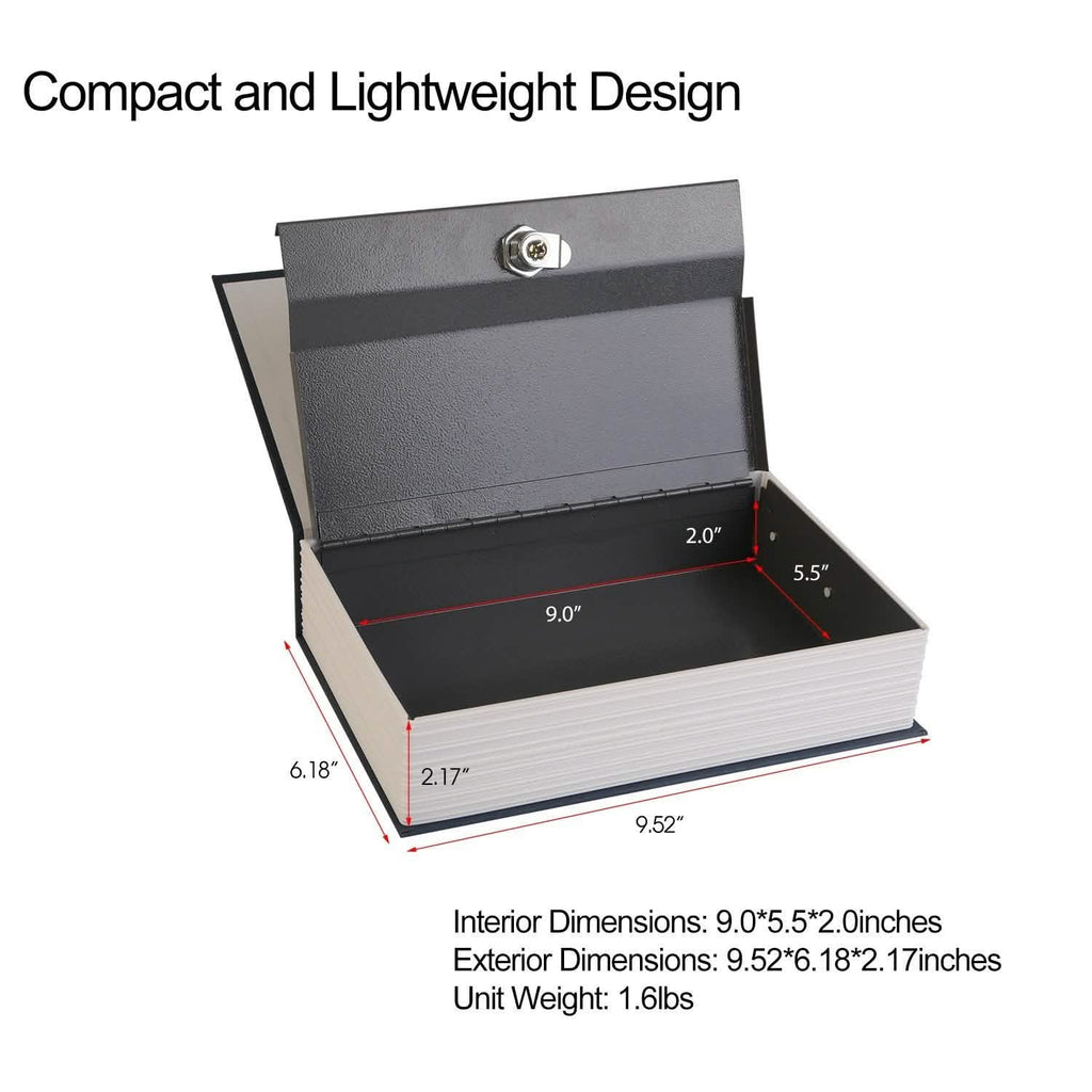 iMountek Dictionary Safe Secret Diversion Book Metal Box