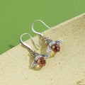 INALIS Bee Shaped 925 Sterling Silver Cubic Zirconia And Austria Crystal Earring
