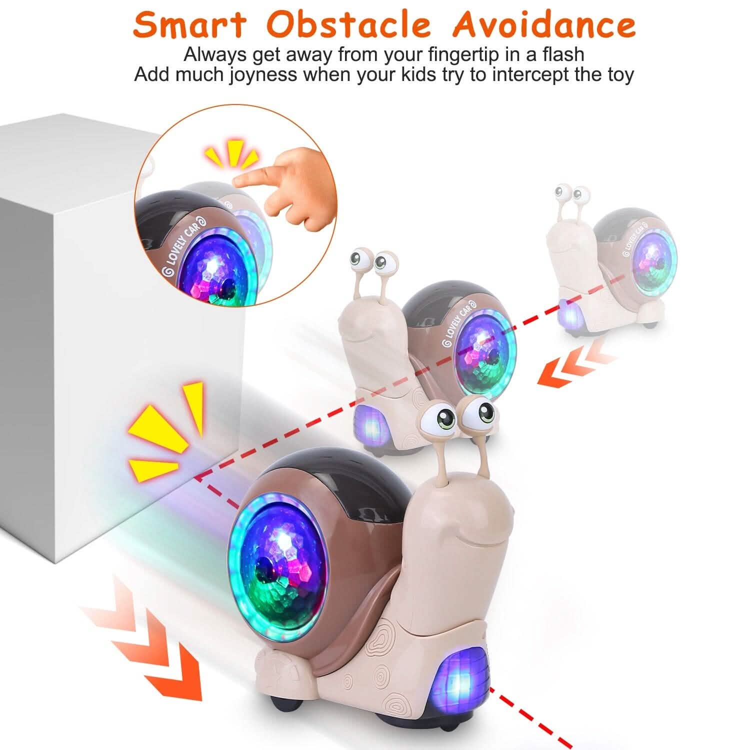 Infant Interaction Toy Automatic Obstacle Avoidance with Music