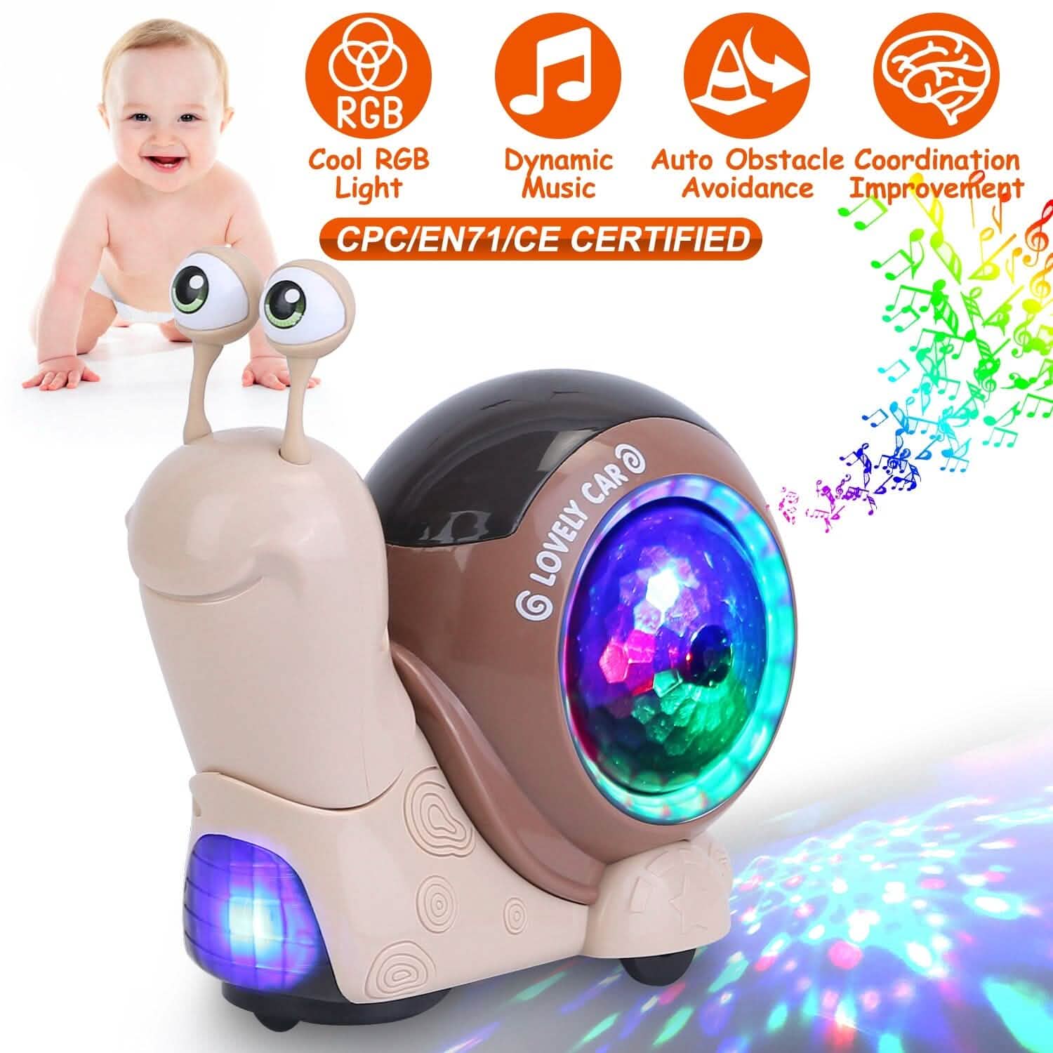 Infant Interaction Toy Automatic Obstacle Avoidance with Music
