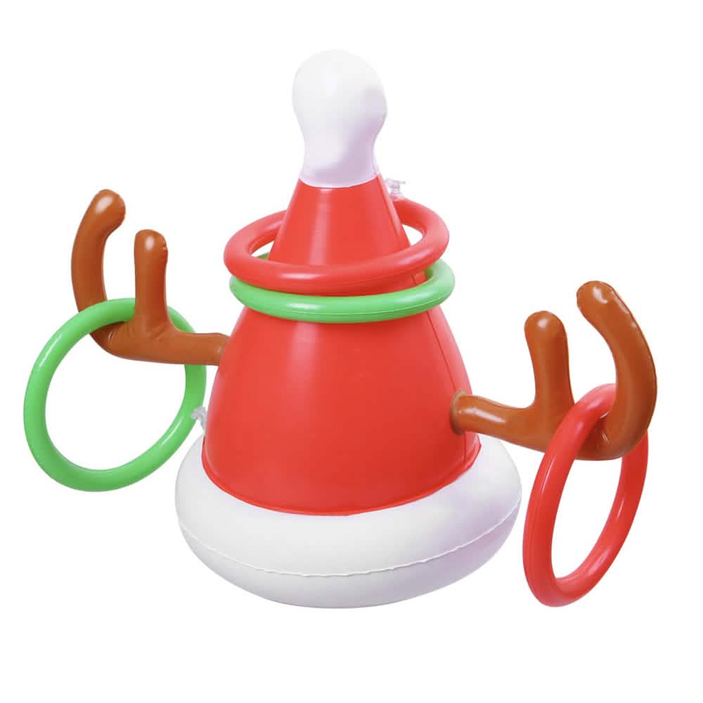 Inflatable Reindeer Hat Ring Toss Game