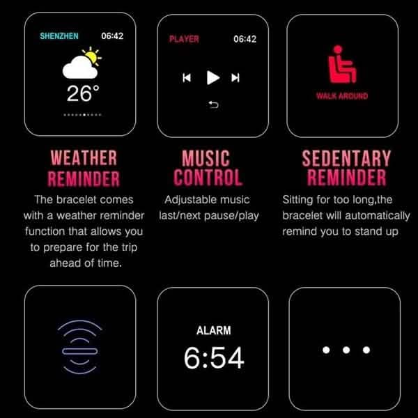 IP67 Waterproof Bluetooth  Sport Smart Watch
