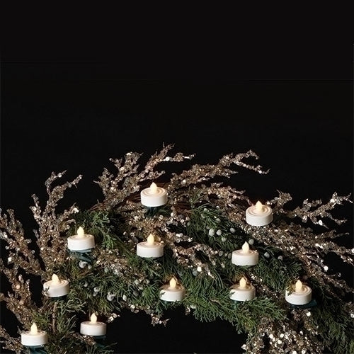 Clip on Battery Operated Tea Light - 4 Pack