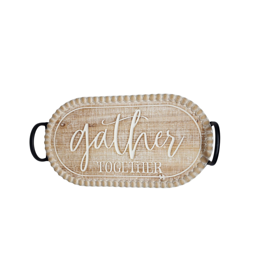 Rustic Gather Together Serving Tray -