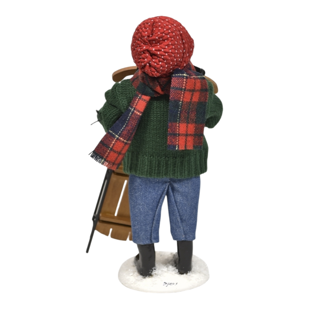 Winter Sports Family - Sledding Boy