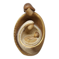 Modern Style Holy Family Carved Nativity - Ash Wood - 6 Inch