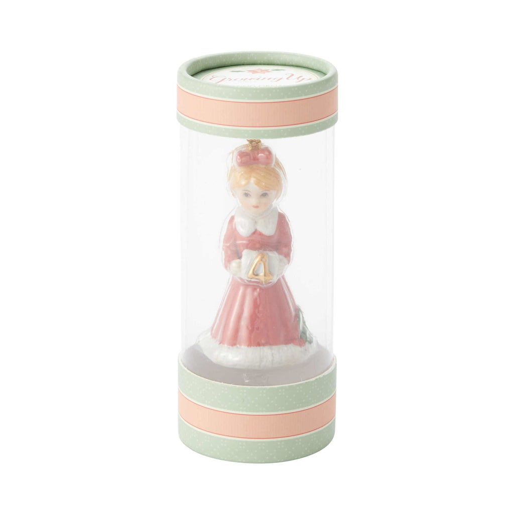 Growing Up Girl Ornament - Brunette Babies 1st