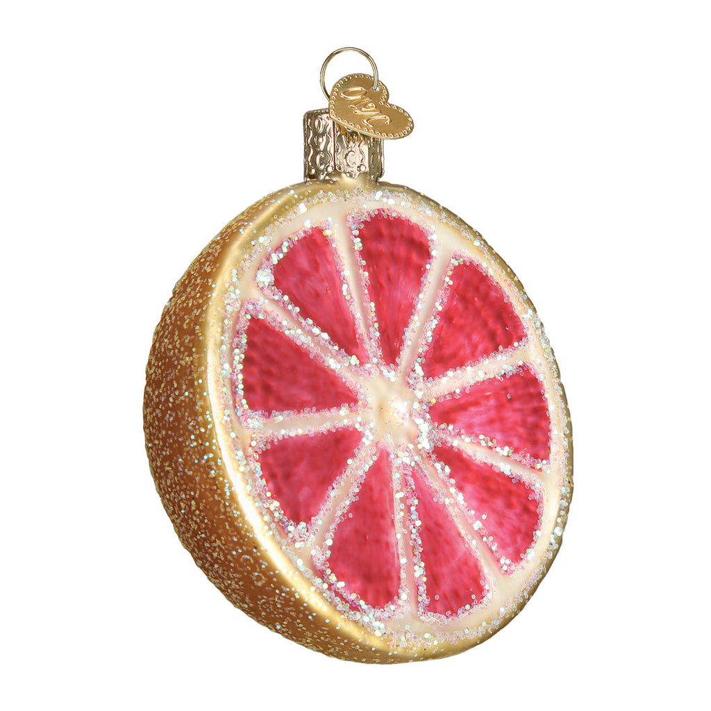Grapefruit Glass Ornament