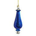 Shiny and Cute Egyptian Glass - Spiral Twist - Blue