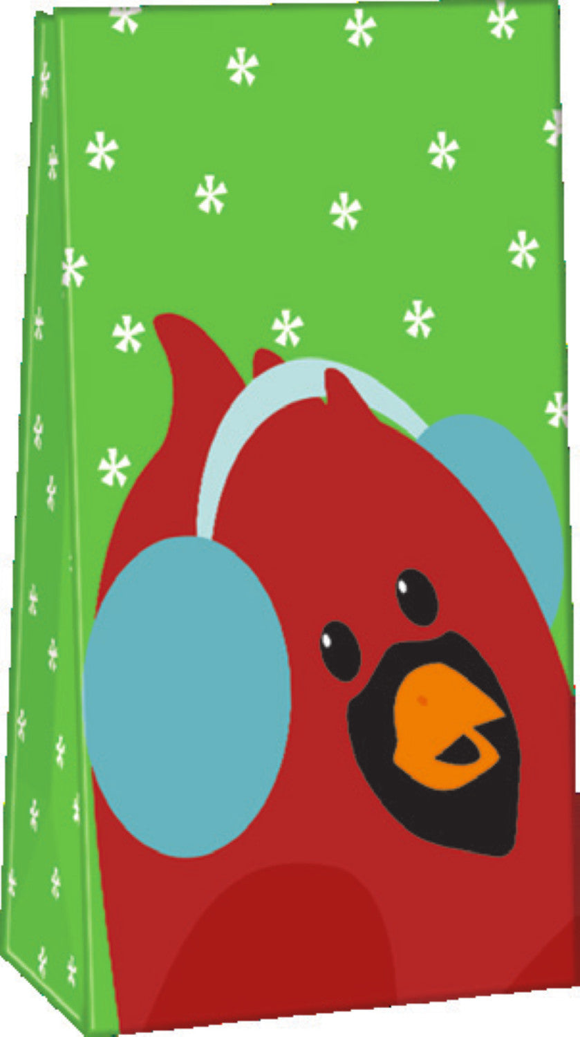 Paper Small Treat Sacks - Set of 10 - Cardinal