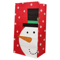 Paper Small Treat Sacks - Set of 10 - Snowman