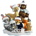 Woodland Family Of 5 Ornament