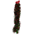 Red and Green Holographic  Garland  Wavy Cut  3ply