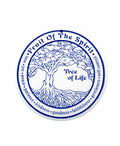 Bread Warmer Ceramic - Tree of Life Blue