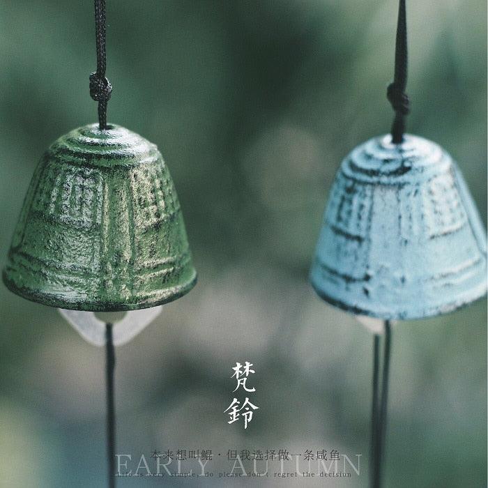 Japanese Iron Wind Chime Retro Hanging Bell Outdoor Hanging Wind Bell Suit For Home Car Decoration Wind Chimes For Home Garden Hanging Good Luck Blessing