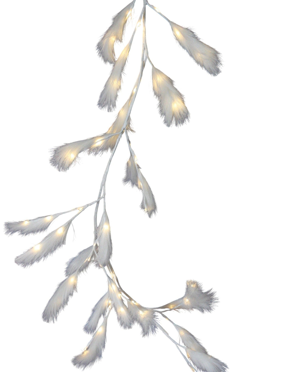 Lighted Pampas Grass Garland - 72 Inches