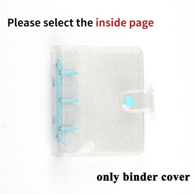 Jelly Color Photo Album for Mini Card Photo Sticker Album Mini Photo Album Transparent Glitter Card Holder Gifts For Valentine Gifts for Friends