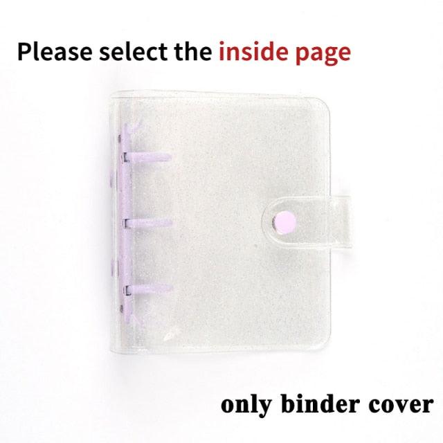 Jelly Color Photo Album for Mini Card Photo Sticker Album Mini Photo Album Transparent Glitter Card Holder Gifts For Valentine Gifts for Friends