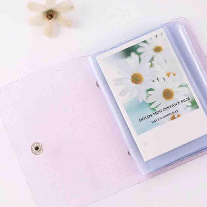 Jelly Color Photo Album for Mini Card Photo Sticker Album Mini Photo Album Transparent Glitter Card Holder Gifts For Valentine Gifts for Friends