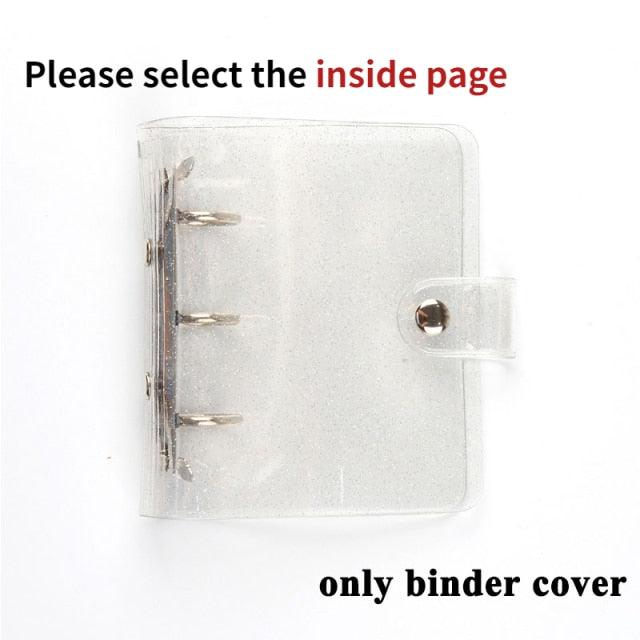 Jelly Color Photo Album for Mini Card Photo Sticker Album Mini Photo Album Transparent Glitter Card Holder Gifts For Valentine Gifts for Friends