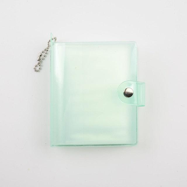 Jelly Color Photo Album for Mini Card Photo Sticker Album Mini Photo Album Transparent Glitter Card Holder Gifts For Valentine Gifts for Friends