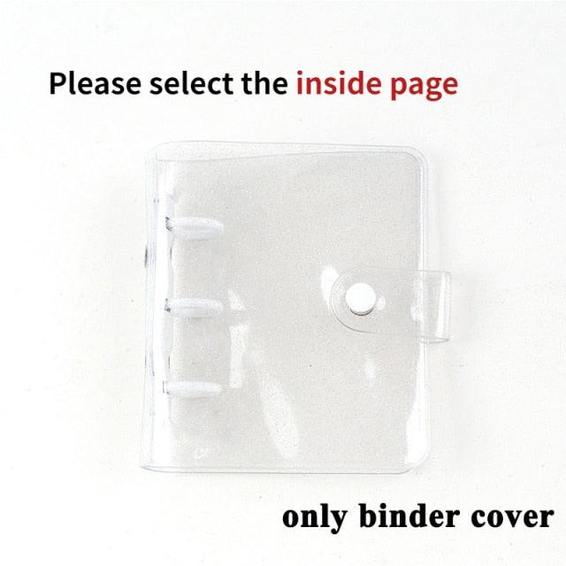 Jelly Color Photo Album for Mini Card Photo Sticker Album Mini Photo Album Transparent Glitter Card Holder Gifts For Valentine Gifts for Friends