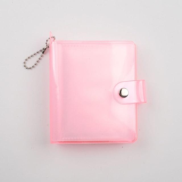 Jelly Color Photo Album for Mini Card Photo Sticker Album Mini Photo Album Transparent Glitter Card Holder Gifts For Valentine Gifts for Friends