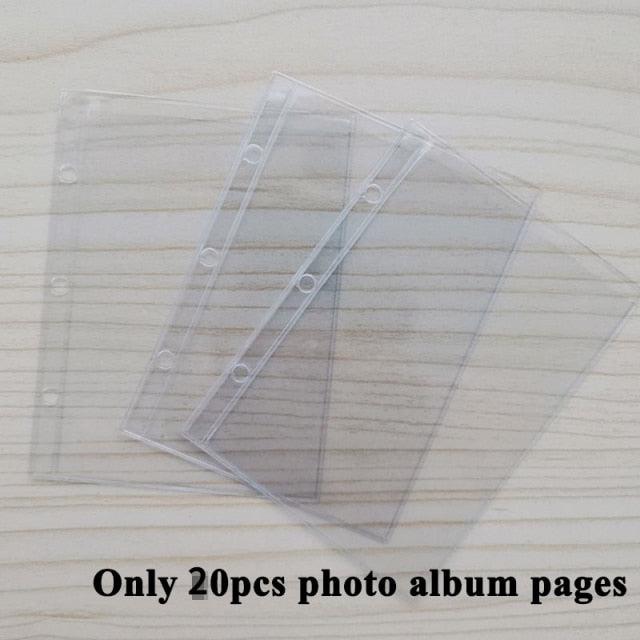 Jelly Color Photo Album for Mini Card Photo Sticker Album Mini Photo Album Transparent Glitter Card Holder Gifts For Valentine Gifts for Friends