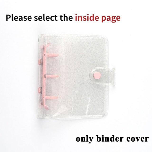 Jelly Color Photo Album for Mini Card Photo Sticker Album Mini Photo Album Transparent Glitter Card Holder Gifts For Valentine Gifts for Friends