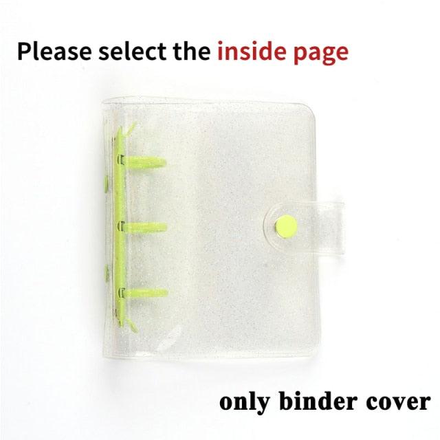 Jelly Color Photo Album for Mini Card Photo Sticker Album Mini Photo Album Transparent Glitter Card Holder Gifts For Valentine Gifts for Friends