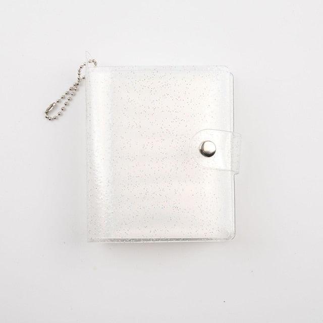 Jelly Color Photo Album for Mini Card Photo Sticker Album Mini Photo Album Transparent Glitter Card Holder Gifts For Valentine Gifts for Friends