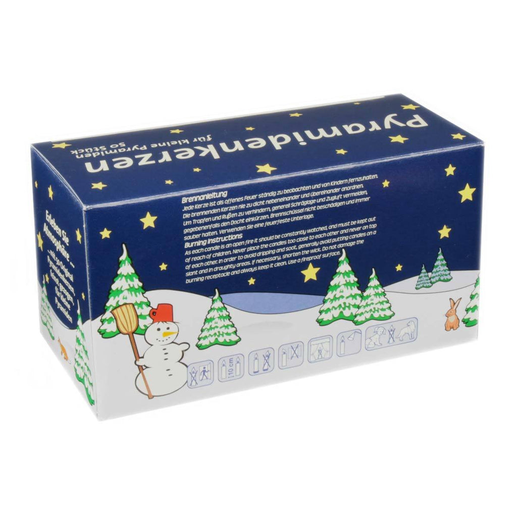 Jeka Pyramid Candles 50 pack - Red