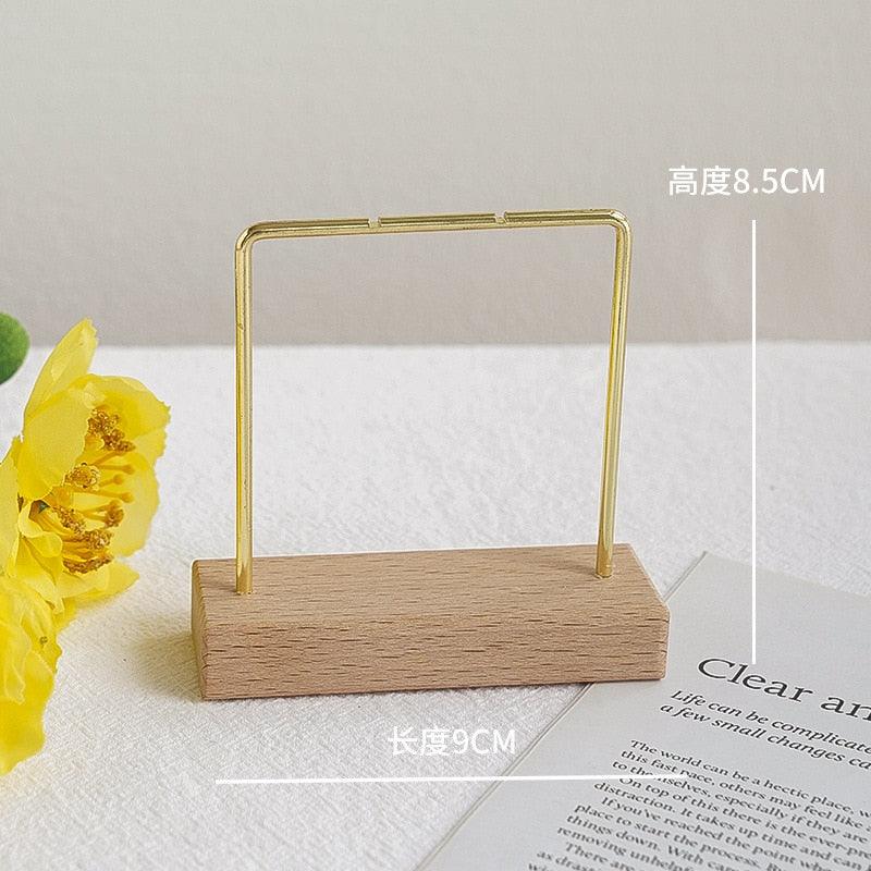 Jewelry Organizer Wooden Rack Bracelet Earring Holder Display Decoration Stand Earring Support Display Decoration Rack Small Jewelry Display Holder T-Shaped Iron Fashion Home Bracelet Pendant Jewelry Storage Shelf Stand for Woman Girls