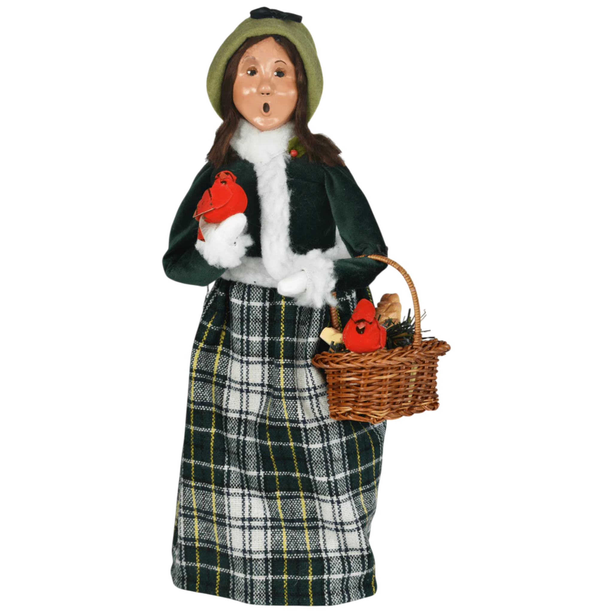 Cardinal Family Carolers - Woman