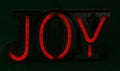 13 inch B/O Lighted Sign - Joy