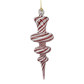 Peppermint Swirl - 3 Torus - Egyptian Glass Ornament