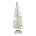 Radiant 9" White Bottle Brush Tree