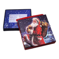 Gift Card Box - Square - Classic Santa