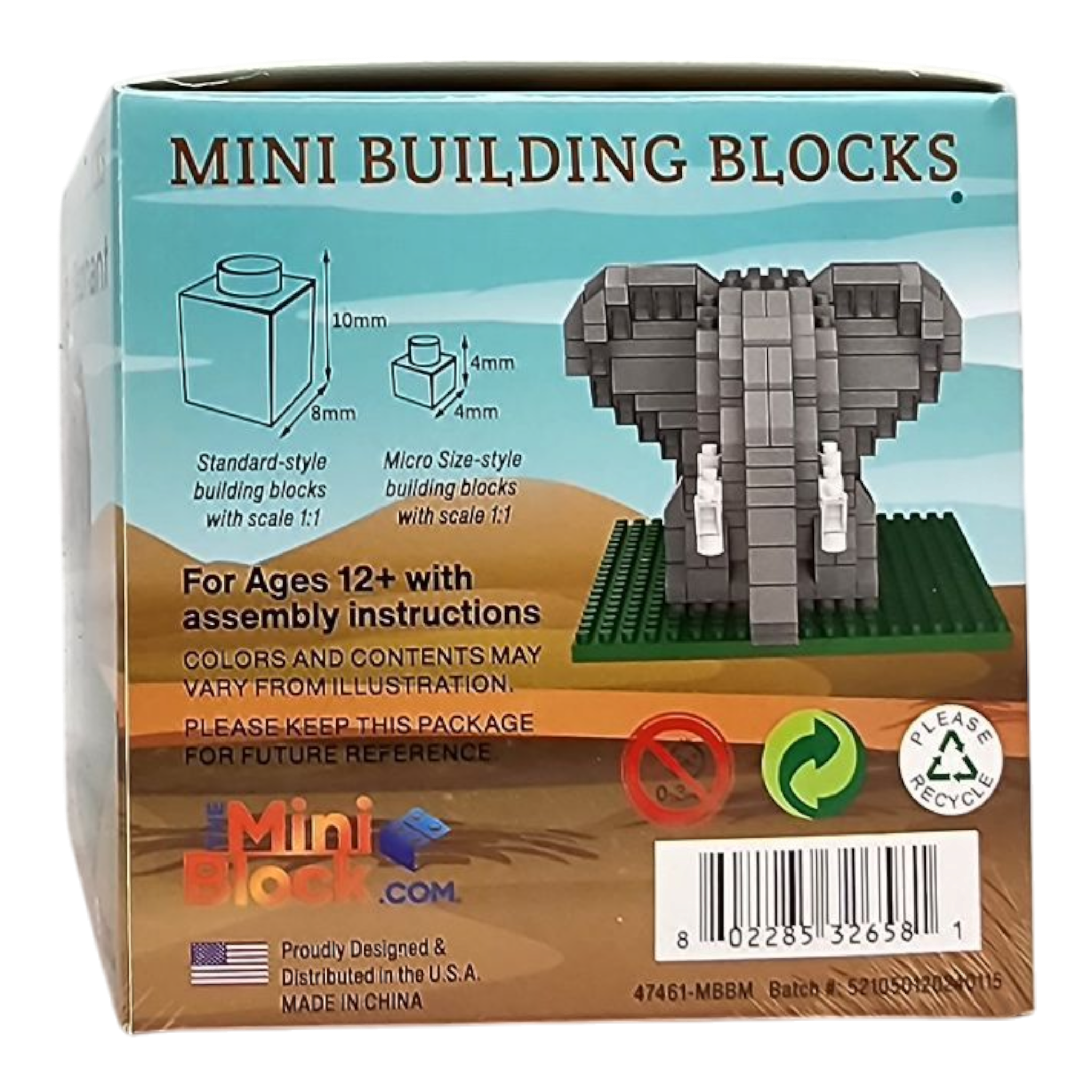 Mini Building Blocks - Elephant
