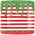 Caspari Stocking Stripe - Salad Plate