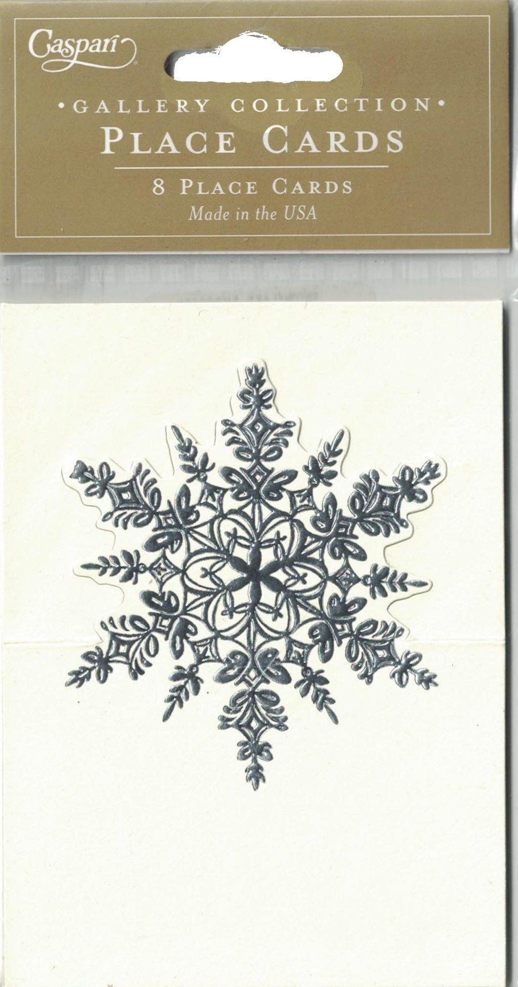 Snowflake Embossed Placecards