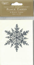 Snowflake Embossed Placecards