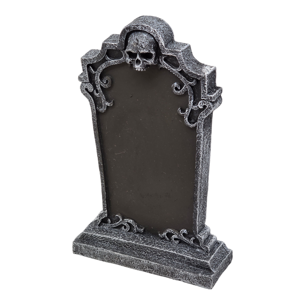 Tombstone Charlkboard - Skull