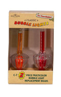 C7 2-Piece Multicolored Bubble Light Replacement Bulb - Red / Yellow