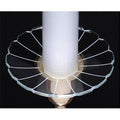 Single Glass Bobeche - Fancy Segmented