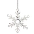 Flocked 7.5" Metal Snowflake -